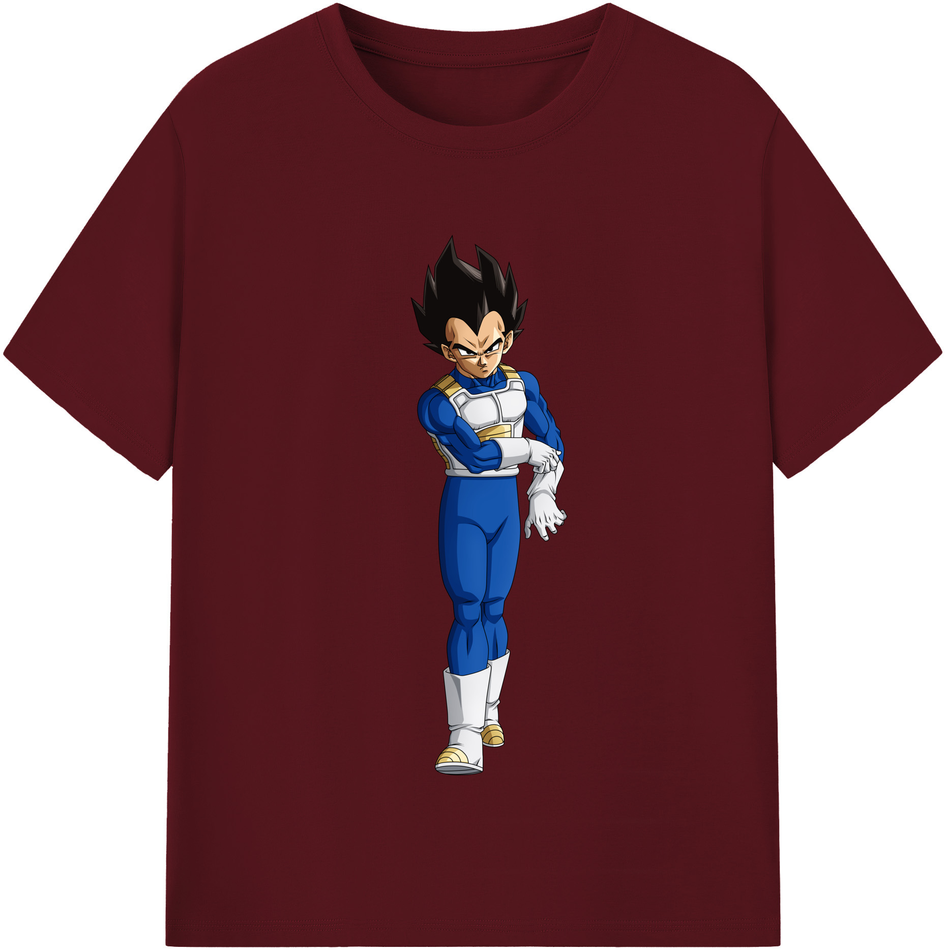（画像用） ドラゴンボール ベジータ四世（Bejīta Yonsei）DRAGON BALL Vegeta IV 綿100％半袖Tシャツ（フロントプリント）
